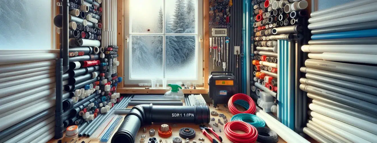 Norwegian installer compares pvc pe pex pp and cpvc pipes indoors en side dedikert til rør, rørsystemer og rørteknologi 1